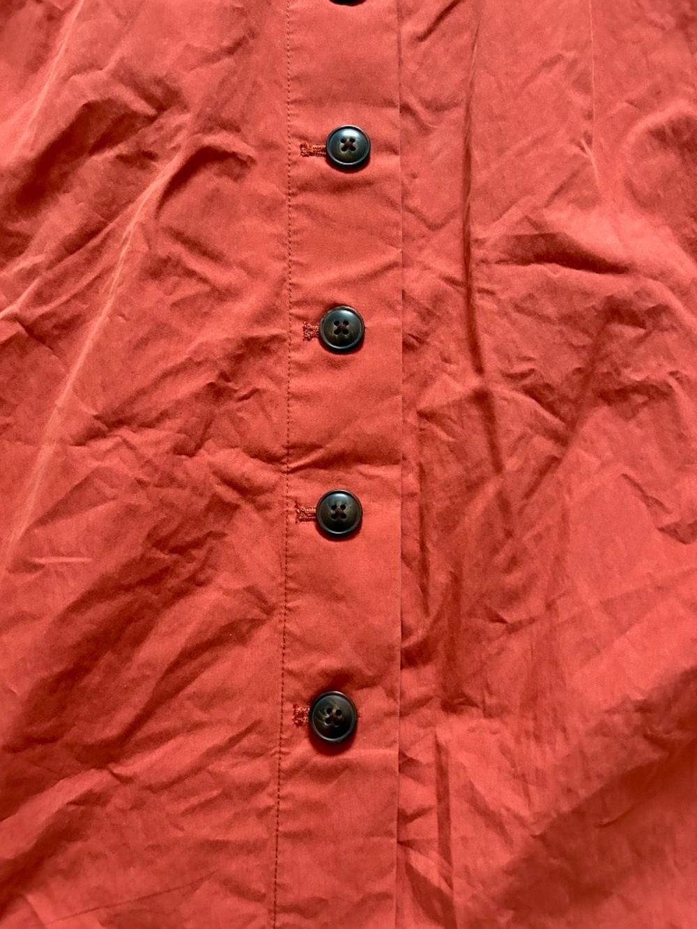Madewell Poplin Pleated Button Front Midi Skirt NEW Sz 10 Russet Color - Picture 2 of 9
